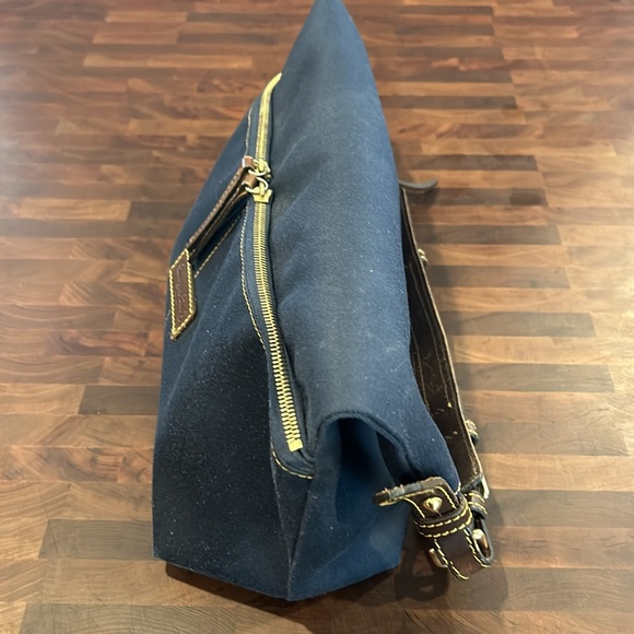 Dooney & Bourke, Co Large Canvas Bag Dark Navy - Picture 7 of 9